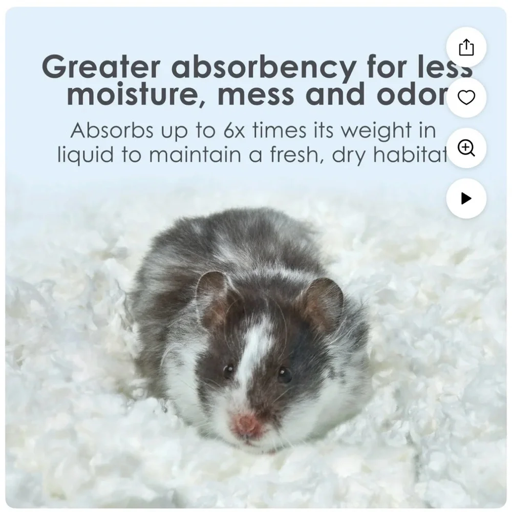 Kaytee Clean & Cozy Small Pet Bedding - White